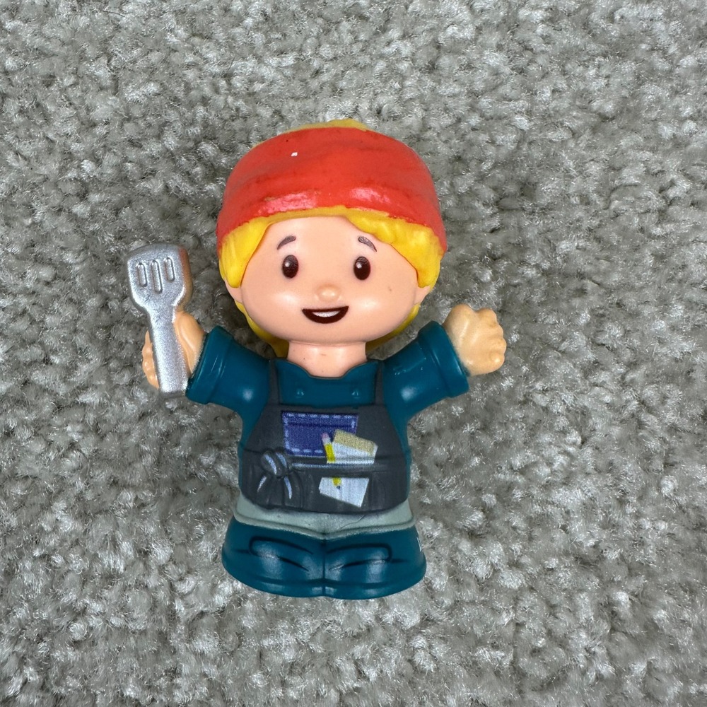 Fisher Price Little People Chef Baker Girl Figure Spatula Red Headband 2020
